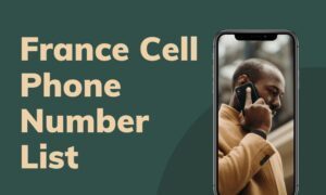 France Cell Phone Number List