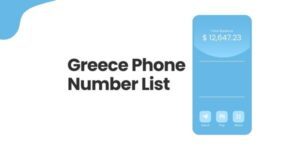 Greece Phone Number List