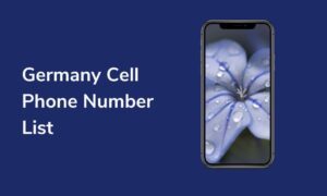 Germany Cell Phone Number List