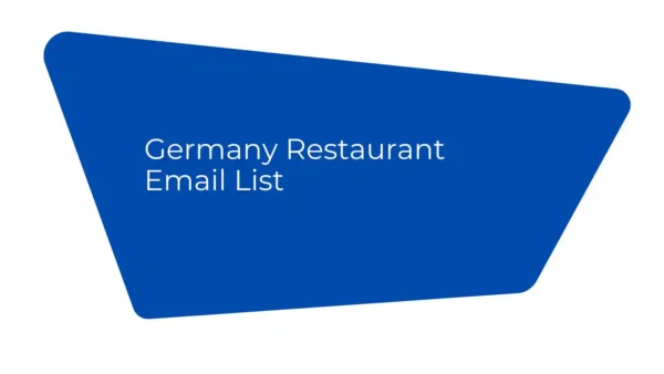 Germany Restaurant Email List