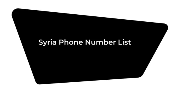 Syria Phone Number List