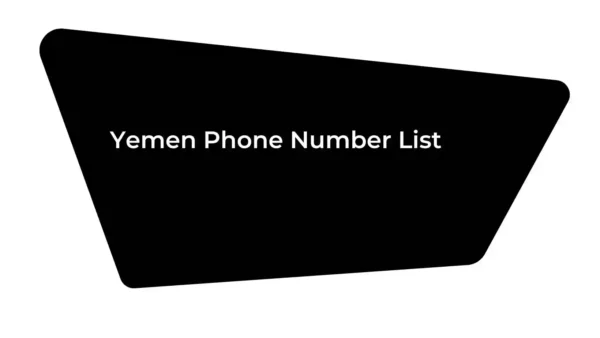 Yemen Phone Number List