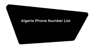 Algeria Phone Number List