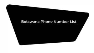 Botswana Phone Number List