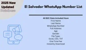 El Salvador WhatsApp Number List