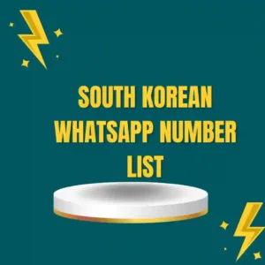 South Korean WhatsApp Number List